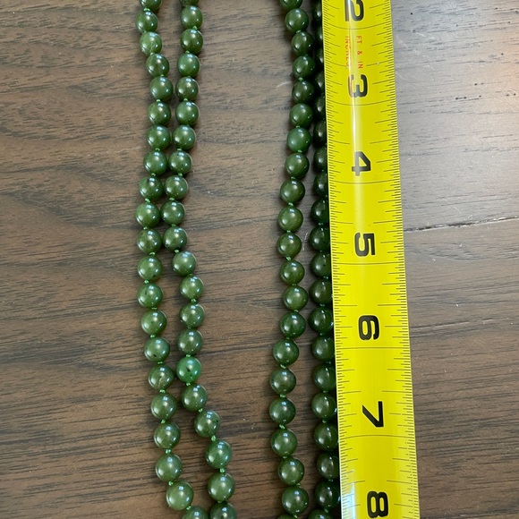 18k Old Jade necklace - Picture 5 of 9